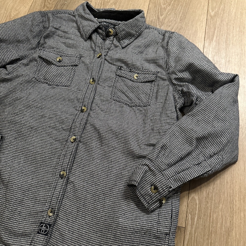 Lincoln Outfitters‎ Women's Fleece Lined LS Button Flannel Shacket Pockets Large